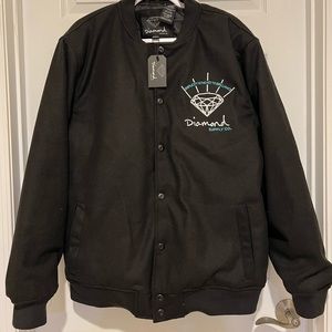 NWT: Mens Diamond Supply Co Bomber Jacket. XL